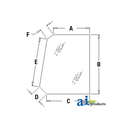 A & I Products Glass, Door, Upper (RH/LH) 41.5" x34" x2.25" A-T164707